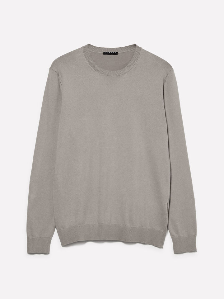 Gray crew neck sweater - men's crew neck sweaters - Gray | Sisley image number 1